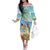 Personalized Saint Lucia Christmas Family Matching Off The Shoulder Long Sleeve Dress and Hawaiian Shirt Chill Macaw Parrot Caribbean Tropical Style - Wonder Print Shop