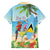 Personalized Saint Lucia Christmas Family Matching Summer Maxi Dress and Hawaiian Shirt Chill Macaw Parrot Caribbean Tropical Style - Wonder Print Shop
