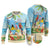 Personalized Saint Lucia Christmas Ugly Christmas Sweater Chill Macaw Parrot Caribbean Tropical Style - Wonder Print Shop