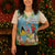 Personalized Saint Lucia Christmas Knitted V-Neck Vest Chill Macaw Parrot Caribbean Tropical Style - Wonder Print Shop