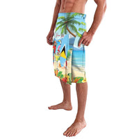 Personalized Saint Lucia Christmas Lavalava Chill Macaw Parrot Caribbean Tropical Style - Wonder Print Shop