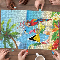 Saint Lucia Christmas Puzzle Chill Macaw Parrot Caribbean Tropical Style - Wonder Print Shop