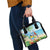Saint Lucia Christmas Shoulder Handbag Chill Macaw Parrot Caribbean Tropical Style - Wonder Print Shop
