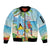 Personalized Saint Lucia Christmas Sleeve Zip Bomber Jacket Chill Macaw Parrot Caribbean Tropical Style - Wonder Print Shop