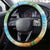 Saint Lucia Christmas Steering Wheel Cover Chill Macaw Parrot Caribbean Tropical Style - Wonder Print Shop