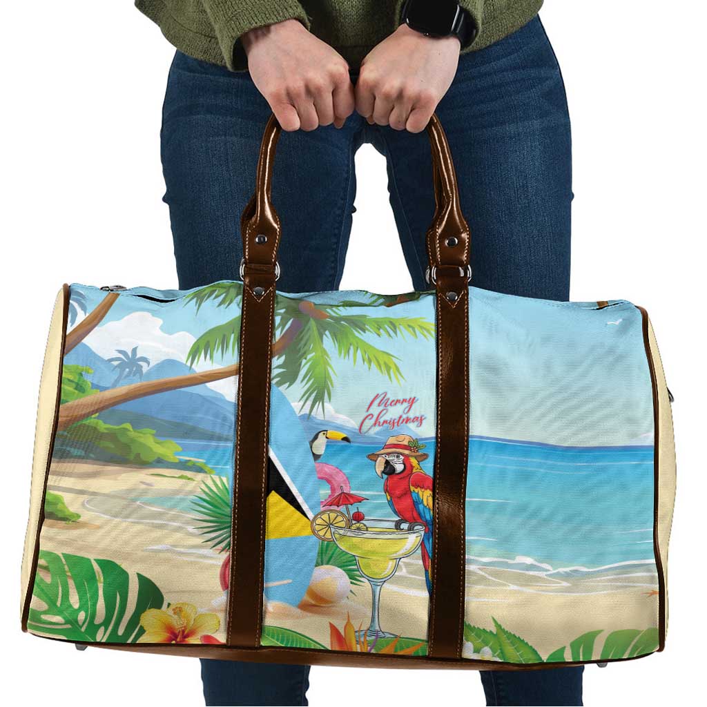 Saint Lucia Christmas Travel Bag Chill Macaw Parrot Caribbean Tropical Style - Wonder Print Shop
