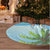 Saint Lucia Christmas Tree Skirt Chill Macaw Parrot Caribbean Tropical Style - Wonder Print Shop