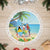 Saint Lucia Christmas Tree Skirt Chill Macaw Parrot Caribbean Tropical Style - Wonder Print Shop