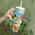 Personalized Saint Lucia Christmas Tumbler With Handle Chill Macaw Parrot Caribbean Tropical Style - Wonder Print Shop