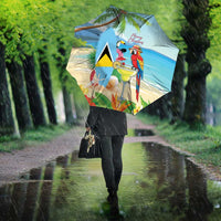 Saint Lucia Christmas Umbrella Chill Macaw Parrot Caribbean Tropical Style - Wonder Print Shop