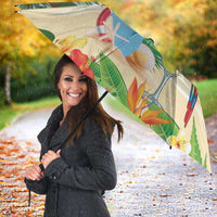 Saint Lucia Christmas Umbrella Chill Macaw Parrot Caribbean Tropical Style - Wonder Print Shop