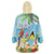 Personalized Saint Lucia Christmas Wearable Blanket Hoodie Chill Macaw Parrot Caribbean Tropical Style - Wonder Print Shop