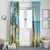 Saint Lucia Christmas Window Curtain Chill Macaw Parrot Caribbean Tropical Style - Wonder Print Shop