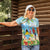 Personalized Saint Lucia Christmas Women Polo Shirt Chill Macaw Parrot Caribbean Tropical Style - Wonder Print Shop