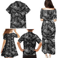 Hawaii Christmas Family Matching Puletasi Dress and Hawaiian Shirt Tropical Style With Coat Of Arms - Wonder Print Shop
