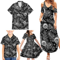 Hawaii Christmas Family Matching Summer Maxi Dress and Hawaiian Shirt Tropical Style With Coat Of Arms - Wonder Print Shop