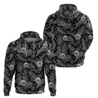 Hawaii Christmas Hoodie Tropical Style With Coat Of Arms - Wonder Print Shop