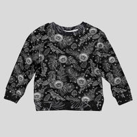 Hawaii Christmas Kid Ugly Christmas Sweater Tropical Style With Coat Of Arms - Wonder Print Shop