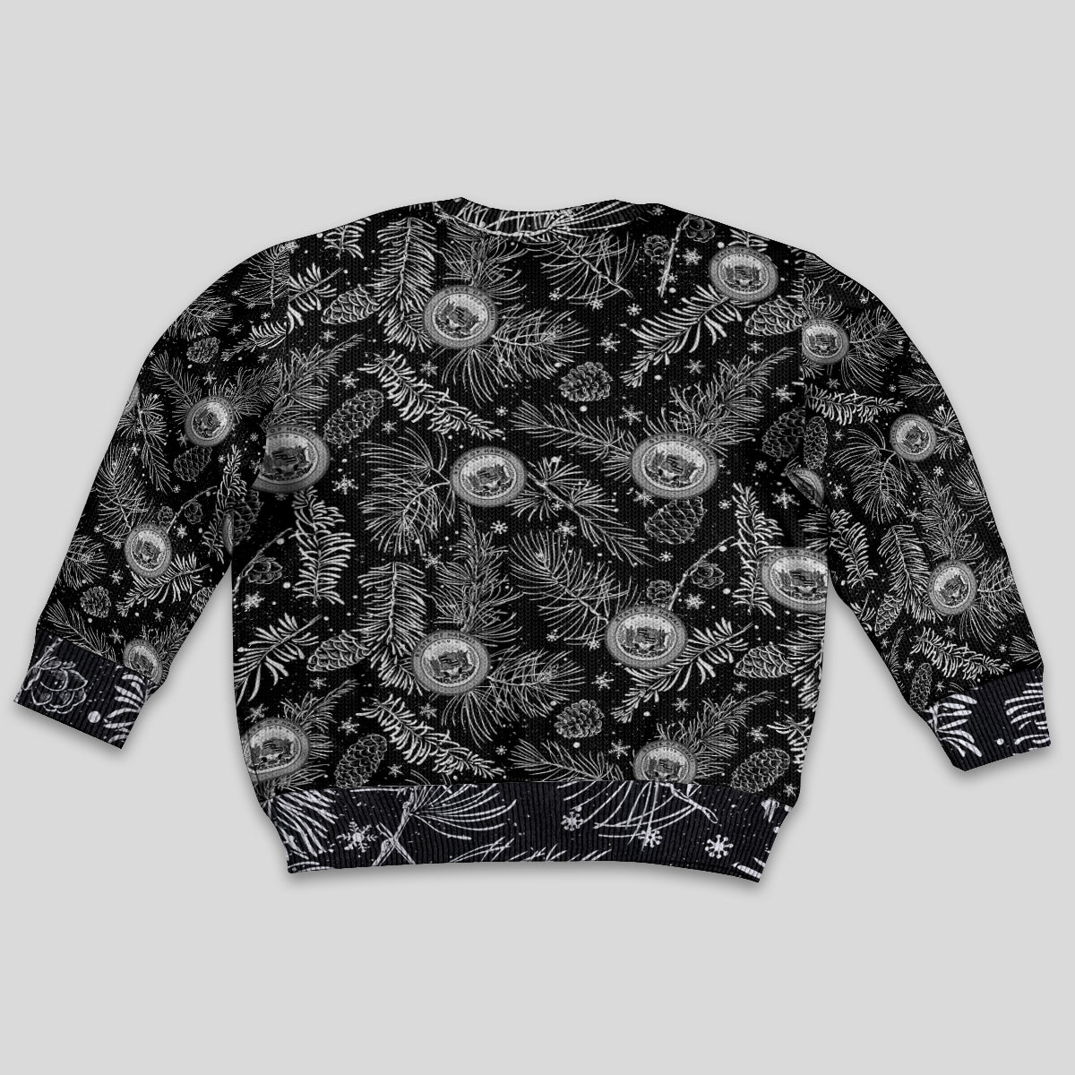 Hawaii Christmas Kid Ugly Christmas Sweater Tropical Style With Coat Of Arms - Wonder Print Shop