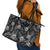 Hawaii Christmas Leather Tote Bag Tropical Style With Coat Of Arms - Wonder Print Shop