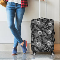 Hawaii Christmas Luggage Cover Tropical Style With Coat Of Arms - Wonder Print Shop