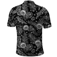 Hawaii Christmas Polo Shirt Tropical Style With Coat Of Arms - Wonder Print Shop