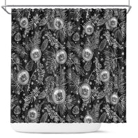 hawaii-christmas-shower-curtain-tropical-style-with-coat-of-arms