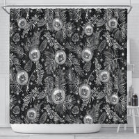 hawaii-christmas-shower-curtain-tropical-style-with-coat-of-arms