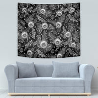 Hawaii Christmas Tapestry Tropical Style With Coat Of Arms - Wonder Print Shop