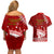 Personalised Tonga King Tupou I Day Couples Matching Off Shoulder Short Dress and Hawaiian Shirt Tongan Ngatu Pattern With Crown - Wonder Print Shop