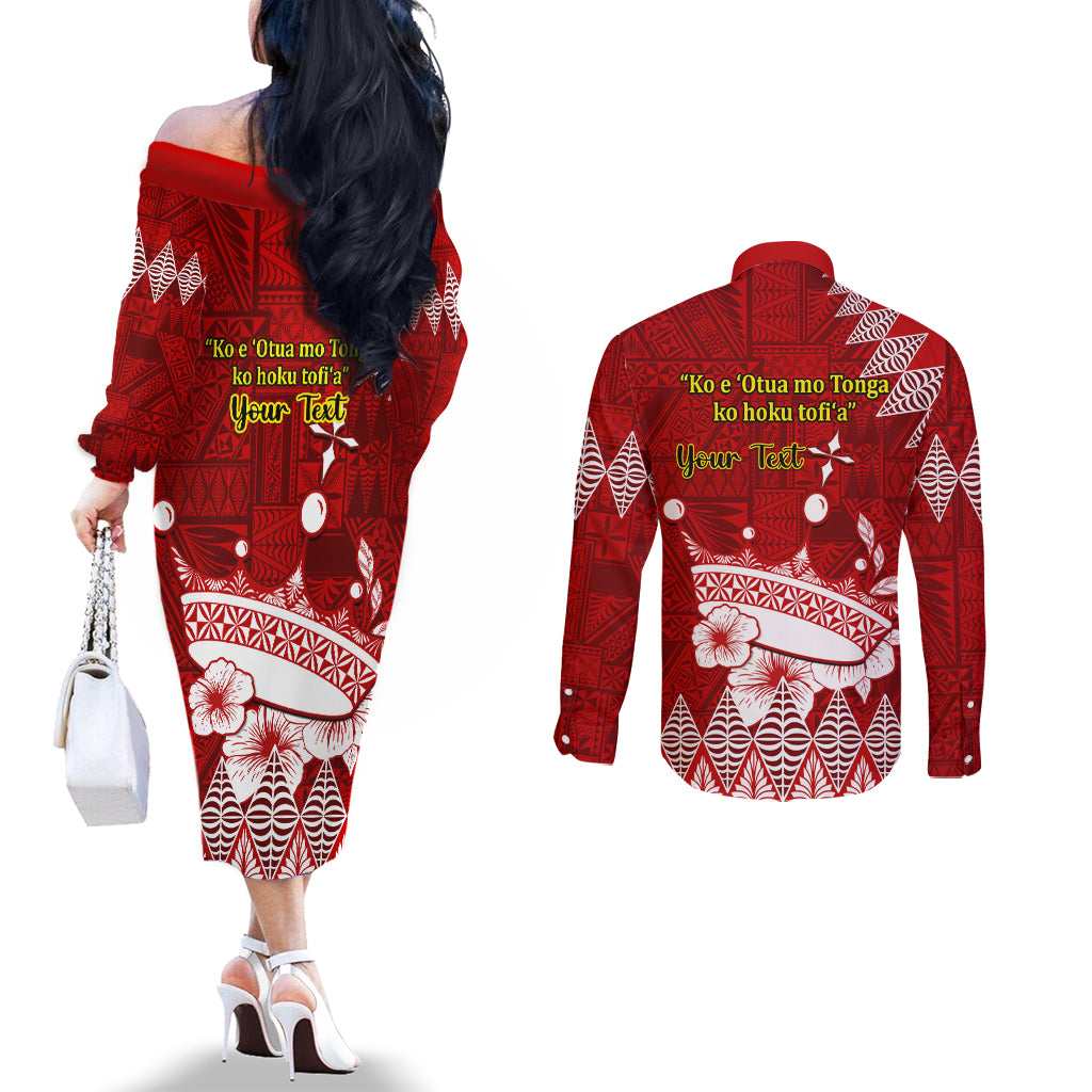 personalised-tonga-king-tupou-i-day-couples-matching-off-the-shoulder-long-sleeve-dress-and-long-sleeve-button-shirt-tongan-ngatu-pattern-with-crown