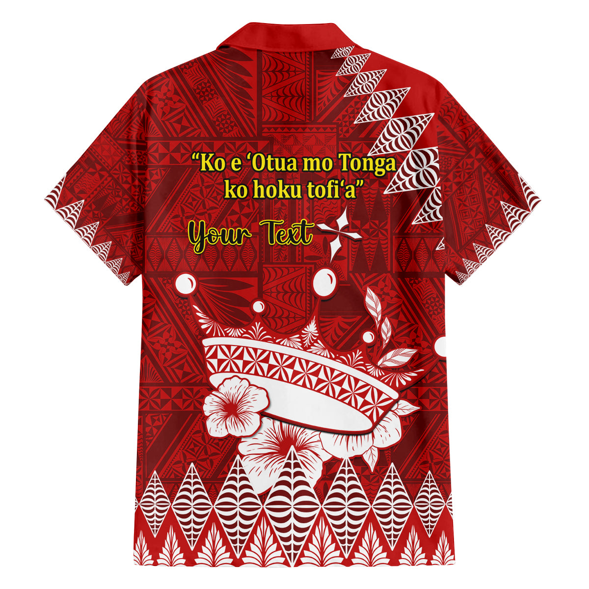 Personalised Tonga King Tupou I Day Family Matching Long Sleeve Bodycon Dress and Hawaiian Shirt Tongan Ngatu Pattern With Crown - Wonder Print Shop
