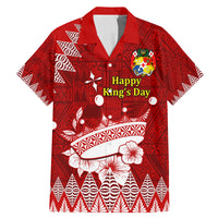 Personalised Tonga King Tupou I Day Family Matching Mermaid Dress and Hawaiian Shirt Tongan Ngatu Pattern With Crown - Wonder Print Shop