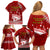 Personalised Tonga King Tupou I Day Family Matching Off Shoulder Short Dress and Hawaiian Shirt Tongan Ngatu Pattern With Crown - Wonder Print Shop