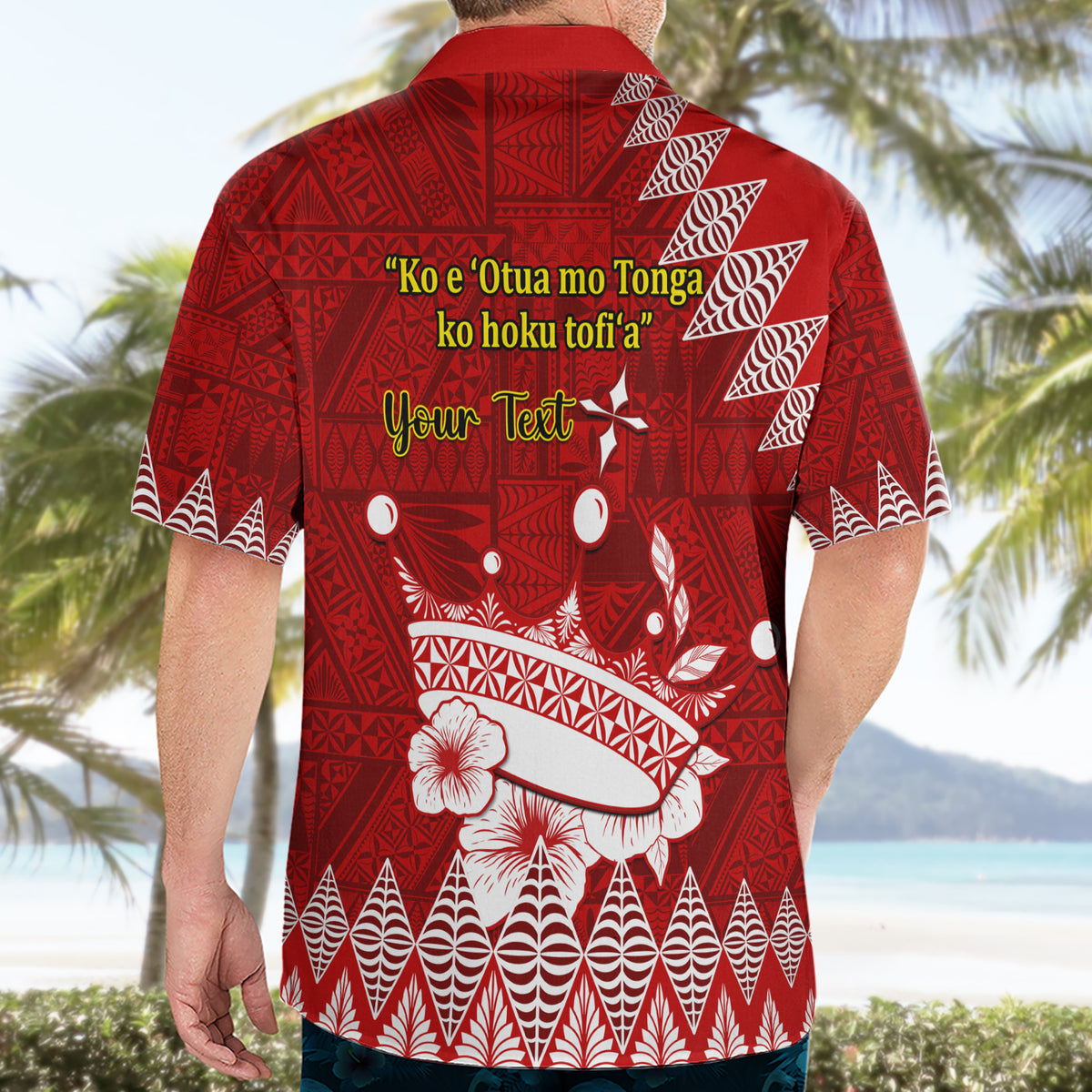 Personalised Tonga King Tupou I Day Hawaiian Shirt Tongan Ngatu Pattern With Crown - Wonder Print Shop