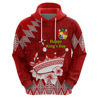 Personalised Tonga King Tupou I Day Hoodie Tongan Ngatu Pattern With Crown - Wonder Print Shop