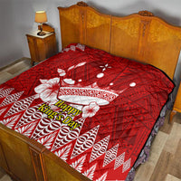 Personalised Tonga King Tupou I Day Quilt Tongan Ngatu Pattern With Crown - Wonder Print Shop