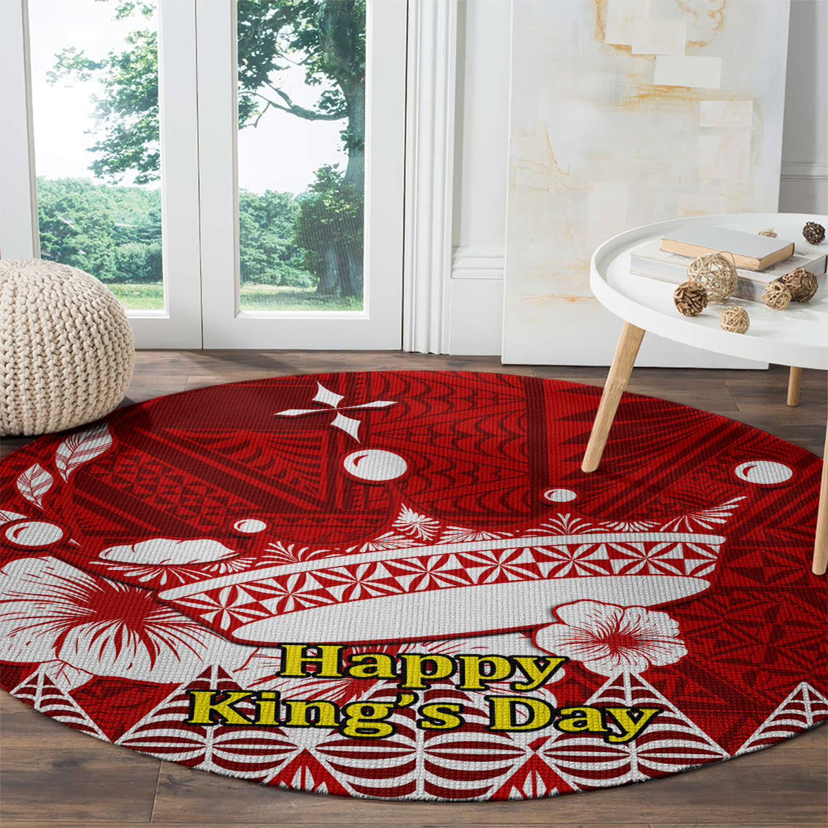 personalised-tonga-king-tupou-i-day-round-carpet-tongan-ngatu-pattern-with-crown