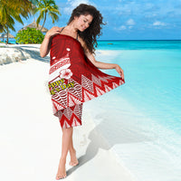 Personalised Tonga King Tupou I Day Sarong Tongan Ngatu Pattern With Crown - Wonder Print Shop