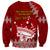 Personalised Tonga King Tupou I Day Sweatshirt Tongan Ngatu Pattern With Crown - Wonder Print Shop