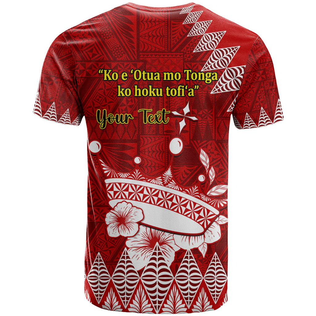 Personalised Tonga King Tupou I Day T Shirt Tongan Ngatu Pattern With Crown - Wonder Print Shop