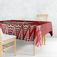 Personalised Tonga King Tupou I Day Tablecloth Tongan Ngatu Pattern With Crown - Wonder Print Shop