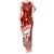 Personalised Tonga King Tupou I Day Tank Maxi Dress Tongan Ngatu Pattern With Crown - Wonder Print Shop