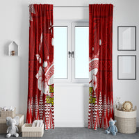 Personalised Tonga King Tupou I Day Window Curtain Tongan Ngatu Pattern With Crown - Wonder Print Shop