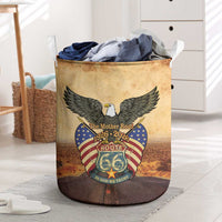 Route 66 Highway United States Laundry Basket Mother Road Happy 100th Anniversary Proud - Wonder Print Shop