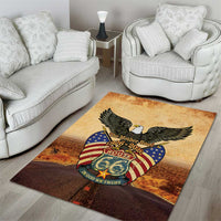 Route 66 Highway United States Area Rug Mother Road Happy 100th Anniversary Proud - Wonder Print Shop