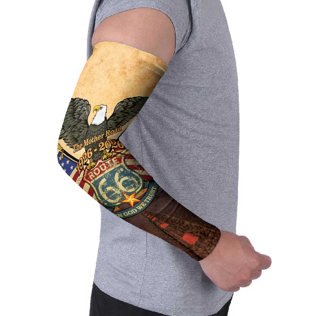 Route 66 Highway United States Arm Sleeves Mother Road Happy 100th Anniversary Proud - Wonder Print Shop