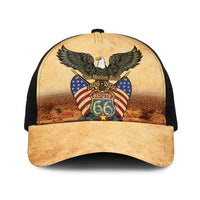 Route 66 Highway United States Baseball Net Cap Mother Road Happy 100th Anniversary Proud - Wonder Print Shop