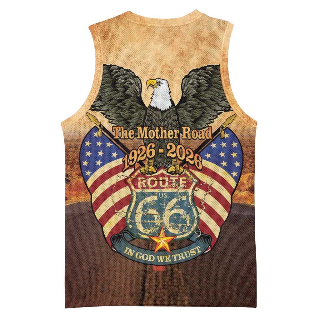 Route 66 Highway United States Basketball Jersey Mother Road Happy 100th Anniversary Proud - Wonder Print Shop