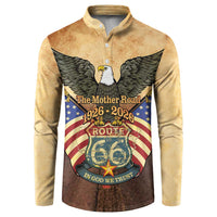 Route 66 Highway United States Button Sweatshirt Mother Road Happy 100th Anniversary Proud - Wonder Print Shop